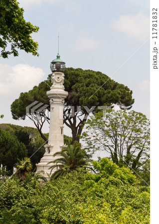 small lighthouse between the trees in Rome, Italy 11781832