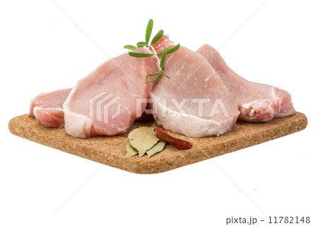 Raw pork steak Raw pork steak 11782148