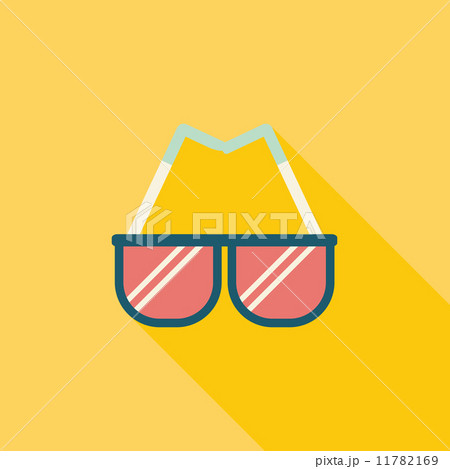 Sunglasses flat icon with long shadow Sunglasses flat icon with long shadow 11782169