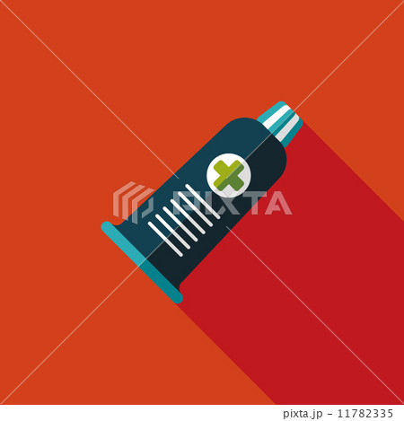tube flat icon with long shadow tube flat icon with long shadow 11782335