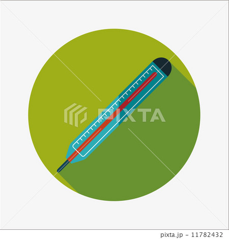 thermometer flat icon with long shadow thermometer flat icon with long shadow 11782432