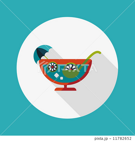 cocktail flat icon with long shadow cocktail flat icon with long shadow 11782652