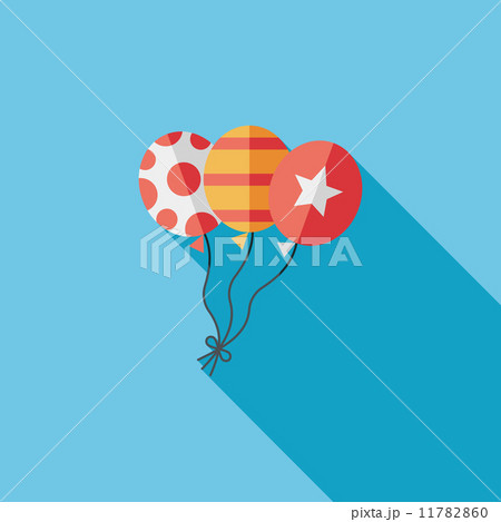balloons flat icon with long shadow,eps10 balloons flat icon with long shadow,eps10 11782860