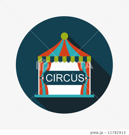 circus flat icon with long shadow 11782913