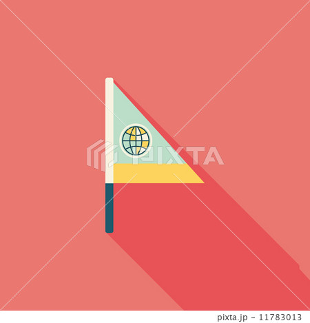 Flag flat icon with long shadow Flag flat icon with long shadow 11783013