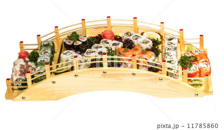 Set of sushi and rolls 11785860