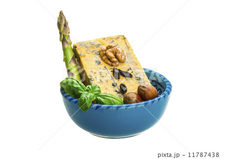 Gold cheese with mould 11787438