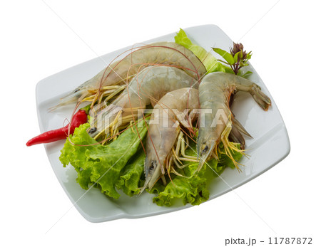 Raw tiger shrimps Raw tiger shrimps 11787872