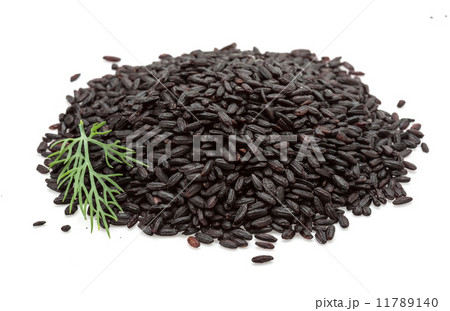 Black rice heap 11789140
