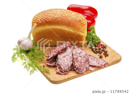 Fresh ripe salami Fresh ripe salami 11789542