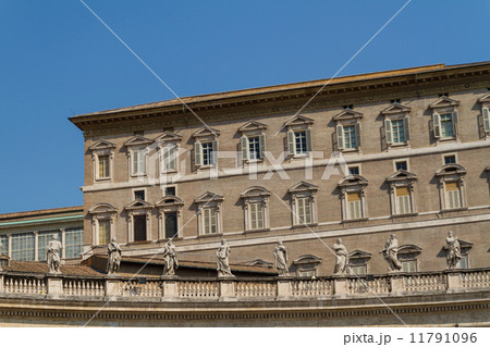 Buildings in Vatican, the Holy See within Rome, Italy. Part of S 11791096
