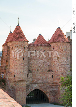 Sights of Poland. Warsaw Old Town with Renaissance Barbican 11791562