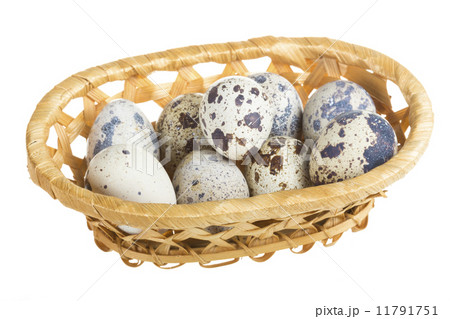 quail eggs in a basket quail eggs in a basket 11791751