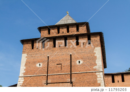 Kremlin wall at Nizhny Novgorod in summer. Russia 11793203