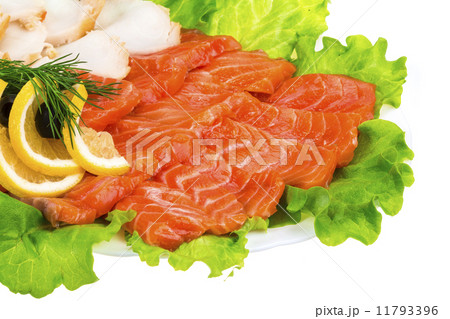 Sliced trout and sturgeon Sliced trout and sturgeon 11793396