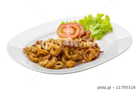 Fried squid rings Fried squid rings 11795316