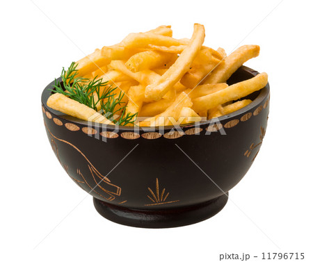 French fries on white background French fries on white background 11796715