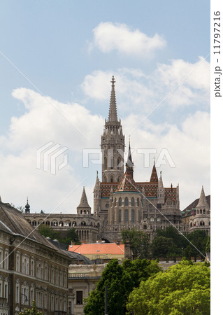 typical buildings 19th-century in Buda Castle district of Budape typical buildings 19th-century in Buda Castle district of Budape 11797216