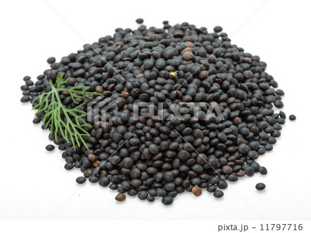 Black lentils heap 11797716