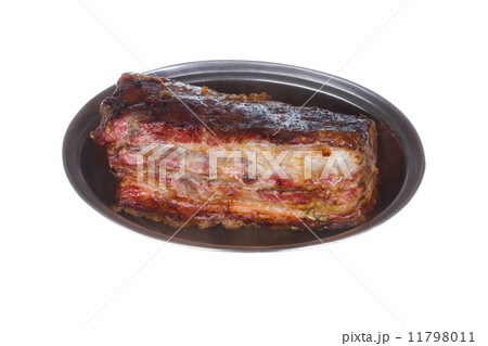 Grilled meat on white background Grilled meat on white background 11798011