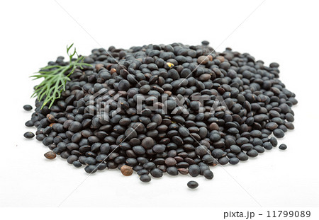 Black lentils heap 11799089
