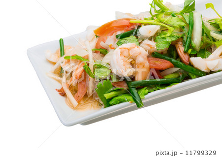 Glass noodle with seafood Glass noodle with seafood 11799329