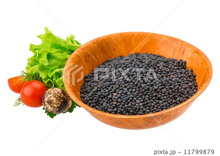 Black raw lentils 11799879
