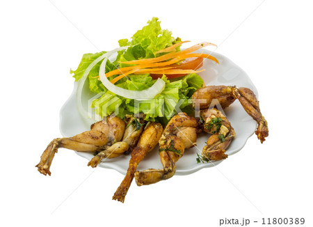 Grilled frog legs Grilled frog legs 11800389
