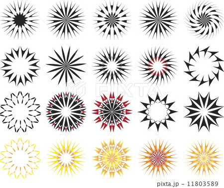 Tattoo Sun Flame Tribal Designのイラスト素材