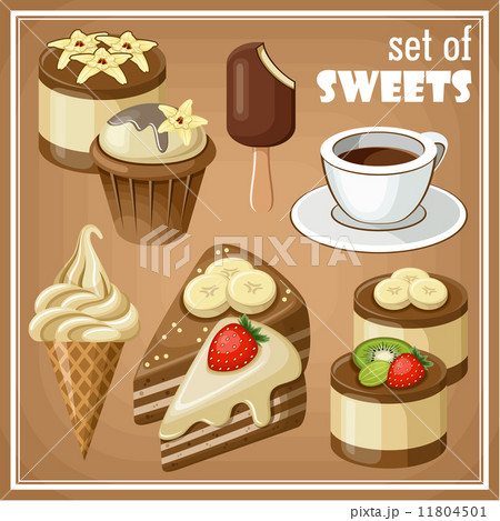 Set of sweets. vector illustration 11804501