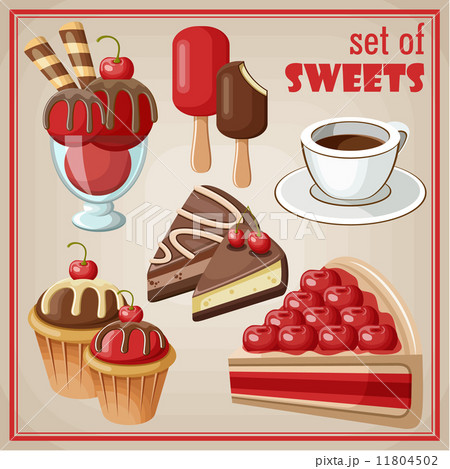 Set of sweets. vector illustration 11804502