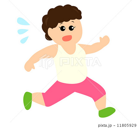 ジョギングをする女性　エクササイズ 11805929