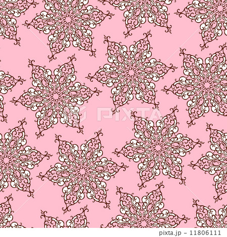 Seamless pattern with decorative snowflakes Seamless pattern with decorative snowflakes 11806111