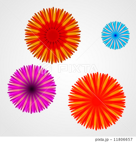 Abstract Colorful Background with Flowers. Vector Illustration 11806657