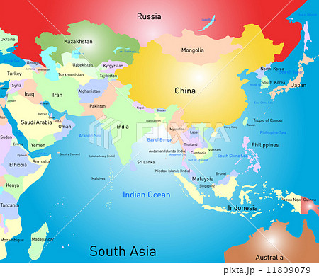 south asia map 11809079
