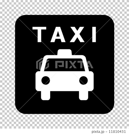 タクシーのマークのイラスト素材