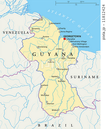 Guyana Political Map 11812424