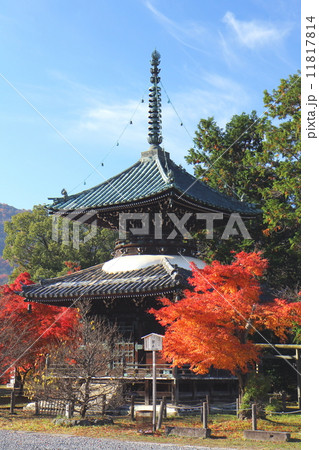 京都　清凉寺の多宝塔 11817814
