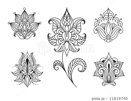 Persian floral paisley embellishments Persian floral paisley embellishments 11819740