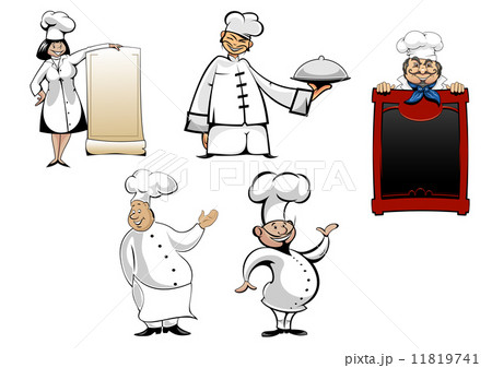 Cartoon chefs and cooks set Cartoon chefs and cooks set 11819741