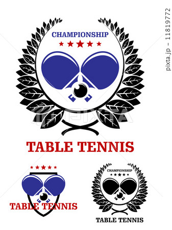 Table tennis emblems 11819772
