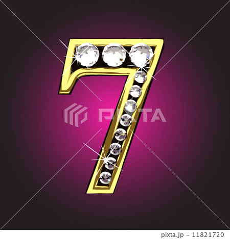 Vector golden figure with diamonds 11821720