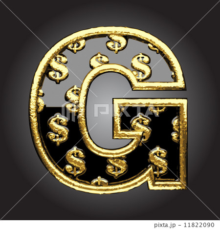 Vector black letter with dollars 11822090