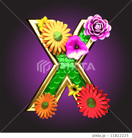 Vector green figure with flowers Vector green figure with flowers 11822225