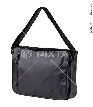 Black leather briefcase 11822274