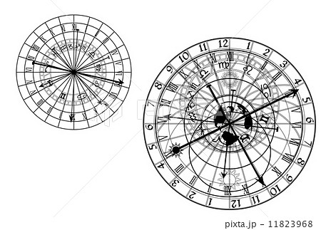 astronomical clock - vector 11823968