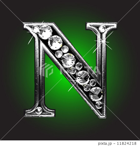 Vector silver figure with diamonds Vector silver figure with diamonds 11824218