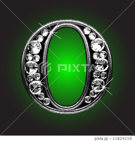 Vector silver figure with diamonds Vector silver figure with diamonds 11824219