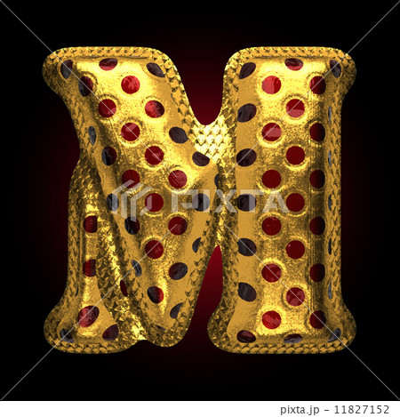 vector golden and red letter m 11827152