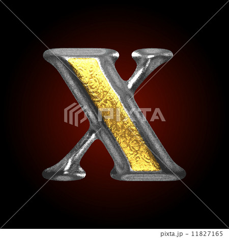 vector silver and golden figure x 11827165